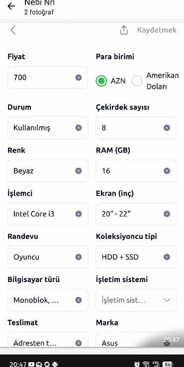asus x550: Oyun üçün yığılmış stasionar kompüter və periferiyalar Texniki — 5