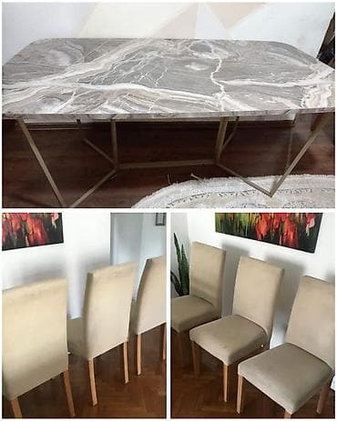 parca satisi: Masa dəsti4 oturacaqla satılır 160₼. Ünvan Sumqayıt. 9198 Sevil1 — 1