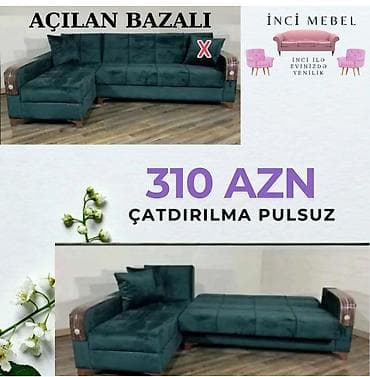 Künc divan, Yeni, Açılan, Bazalı, Parça, Şəhərdaxili pulsuz çatdırılma