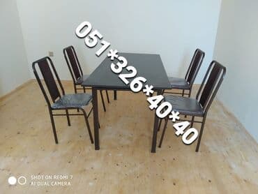 metbex stol: Dördbucaq masa, Mətbəx üçün, Qonaq otağı üçün, Dəhliz üçün, 4 nəfər, Açılan, Azərbaycan, Zəmanətli — 7