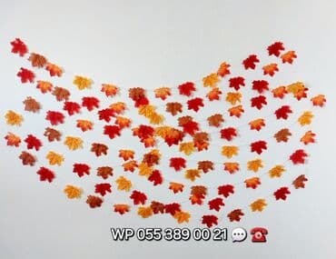 nişan dekoru qiymətləri: Asma Payız yarpaqları / material süni yarpaqlar. 15 azn (10 ədəd asma — 6