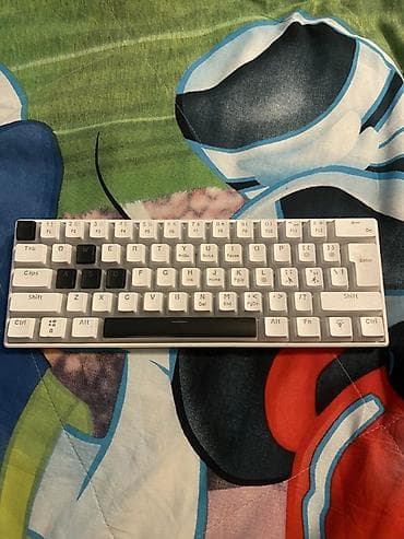 klaviatura 60: Rampage Radiant K11 kompak tənzimlənən RGB işıqlı klaviatura blue — 1