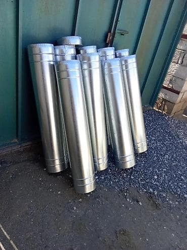 Havalandırma boruları: Sinklənmiş havalandırma və duman-baca sistemləri - Material: qalın — 2