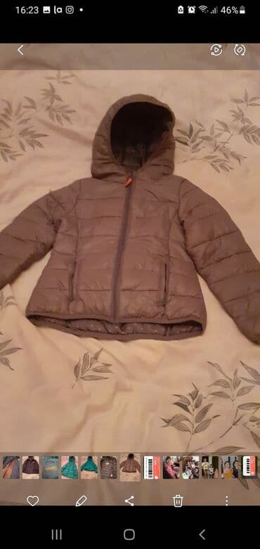 usaq ucun toxunma paltarlar: Kurtka, Qız üçün, 6 - 7 yaş, Benetton — 3