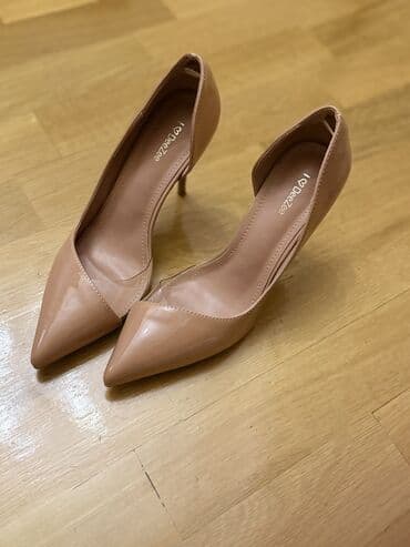 kicik dabanlı ayaqqabı: Tuflilər, Ölçü: 38, rəng - Bej, Yeni — 3