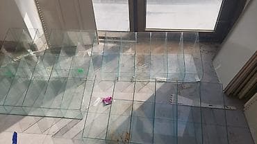 Moyka avadanlığı: Şüşə bölməli vitrin qutuları - Material: şəffaf qalın şüşə, düz — 1