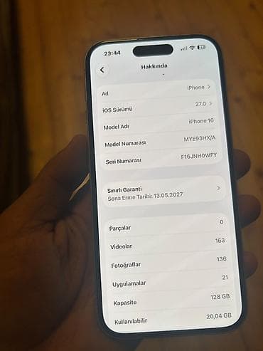 17 pro max 512: IPhone 16, 128 GB, Ağ, Simsiz şarj — 6
