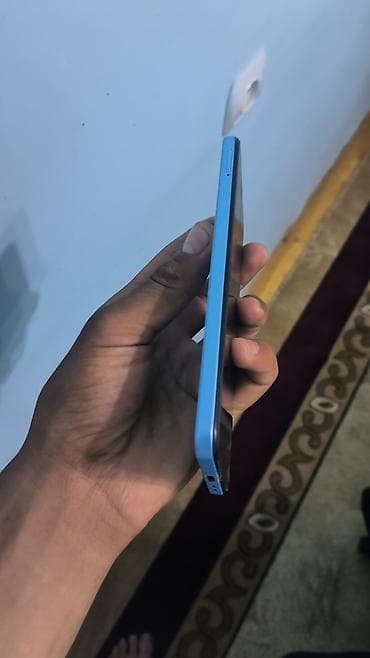 telefonlar islenmis: Redmi Note 12R, 128 GB, rəng - Mavi, Barmaq izi — 2