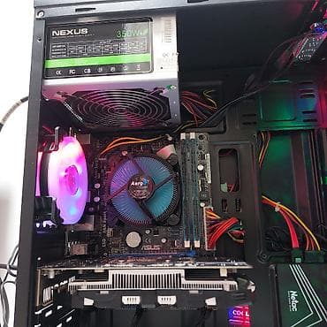 Masaüstü kompüterlər və iş stansiyaları: ŞOK ENDİRİM!!! Oyun üçün Kompüter "RGB Core i5 3470 16GB Ram GTX1050 — 10