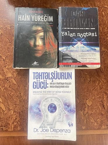 Satılır: 3 kitab dəsti 1) Wulf Dorn – “Hain Yüreğim” (roman, türk