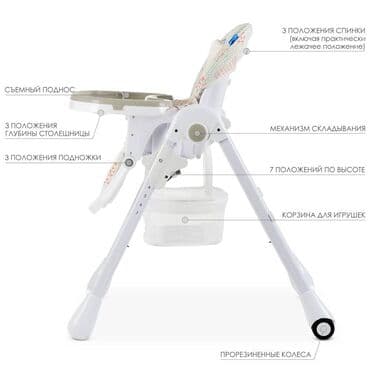 qidalandırmaq üçün uşaq stul yelləncək: Uşaq yemək masası Bambi Bu yemək kreslosu körpəniz üçün əla seçim — 3