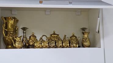 Mətbəx aksesuarları: Çay dəsti, rəng - Sarı, 6 nəfərlik, Türkiyə — 1