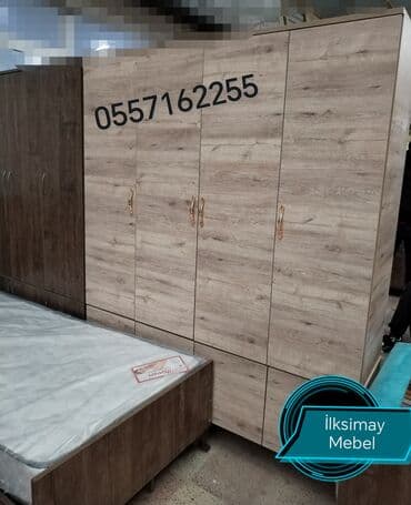 винная полка: Yeni, Açılan, 4 qapılı Düz dolab, Dolab-asılqan, Türkiyə — 7