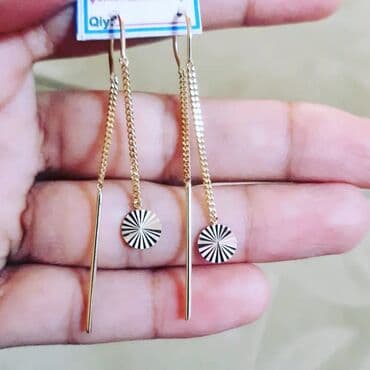 Sırğa, Sarı qızıl, 585 Əyar, 1900 g lalafo.az -da Sırğa, Sarı qızıl, 585 Əyar, 1900 g