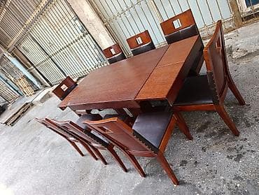restoran ucun stol stul: Açılan Masa desti 8 oturacqla fısdiq ağacından çox keyfiyyətli — 5