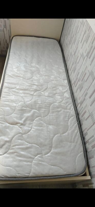 кровать двухспальная: Для девочки и мальчика, Б/у, Кровать, Без подьемного механизма, С матрасом, Без выдвижных ящиков — 2