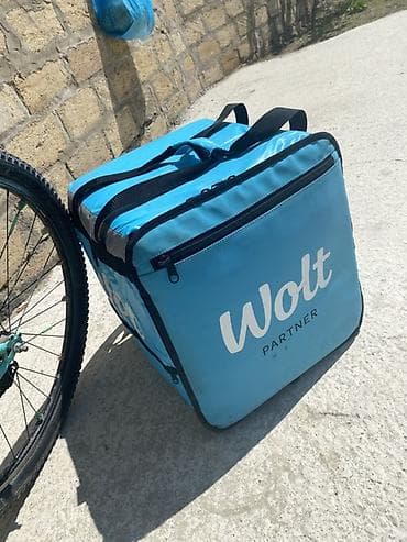Wolt çatdırılma çantası – böyük həcmli izotermik kurye çantası -