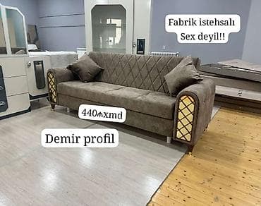 Fabrik istehsalı divan – sex deyil. Demir profil karkaslı, möhkəm