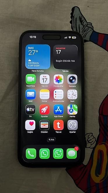 mini telefon nokia: IPhone 14 Pro, 128 GB, Black Titanium — 1