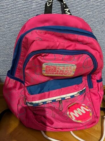 mektebli cantası: MILAIDUS brendi məktəb çantası - Rəng: parlaq çəhrayı, tünd mavi — 1