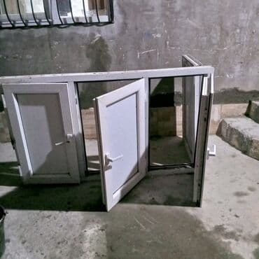 окна бу купить: Plastik (PVC) pəncərə bloku - Material: ağ PVC profil - Konstruksiya — 4
