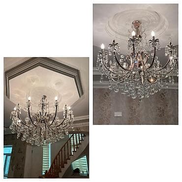 Çılçıraq, 10 və daha çox lampa, Metal