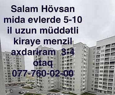 agdas: Hövsan MIDA evlərində 5-10 il uzunmüddətli kirayə mənzil axtarılır — 1