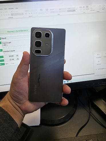 Infinix Note 50 Pro, 256 ГБ, цвет - Серый, Сенсорный
