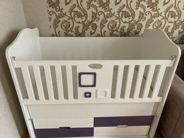 kaçelli: Для девочки и мальчика, Четырехугольная, Колыбель, Без бортиков, С матрасом, С механизмом качания — 3