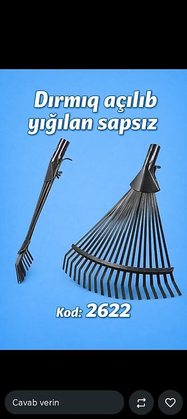 serinkesler: Dırmıq – açılıb-yığılan, sapsız model Kod: 2622 Xüsusiyyətlər: - — 1