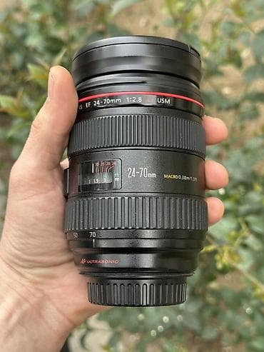 canon 550d kit: Canon EF 24-70mm f/2.8L USM obyektiv - Bajonet: Canon EF (tam kadr və — 4