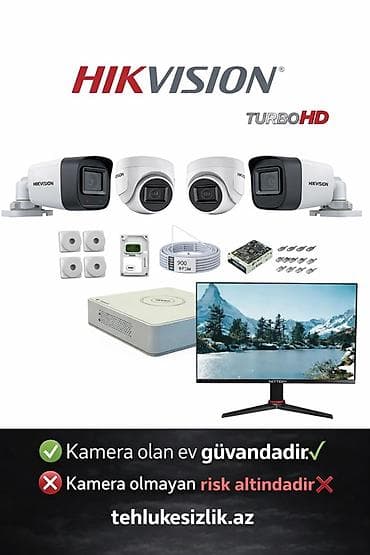 bakcell wifi modem: 🚨 Hikvision Turbo HD təhlükəsizlik sistemi 📦 Dəstə daxildir: 🎥 4 ədəd — 1