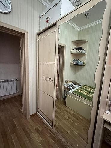 qarderob otaqlari: Açıq rəng MDF-dən hazırlanmış sürgülü qapılı şkaf-garderob - Ölçü — 1