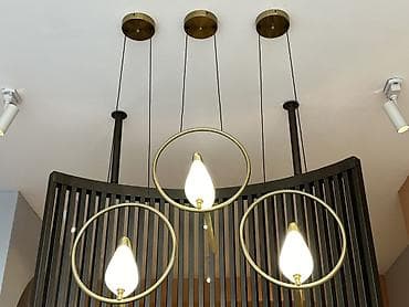 işıq lampası: Çılçıraq, 3 lampa, Metal — 1