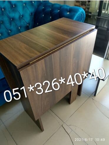 açılan masalar: Qonaq masası, Yeni, Kəpənək, Laminat, Dördbucaq masa — 3