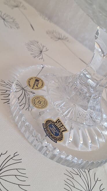 Opel: Kəpək naxışlı kəsmə şüşə dəst Tom xrustal - Material: qalın kəsmə — 5