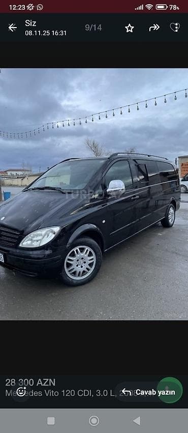 ucuz ventilyator: Mercedes-Benz Vito: 3 l | 2008 il Mikroavtobus — 2
