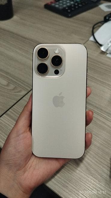 IPhone 16 Pro, 128 GB, Desert Titanium, Barmaq izi, Face ID — 1