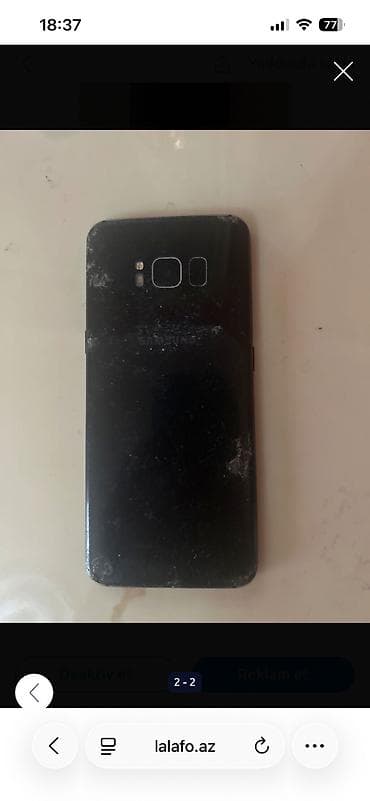 Samsung Galaxy S8, 64 GB, rəng - Qara, Qırıq, Barmaq izi
