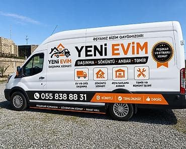 servis arabaları: “Yeni Evim” yükdaşıma və daşınma xidməti Xidmətlər: - Ev daşınması — 2