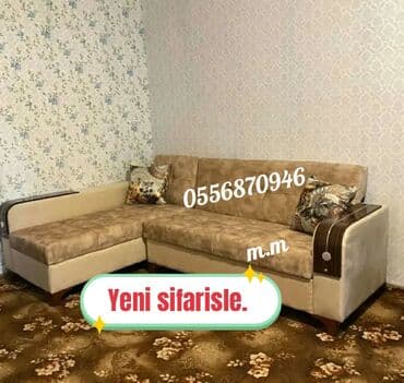 termo gəncə: Künc divan, Yeni, Açılan, Bazalı, Parça, Pulsuz çatdırılma — 14