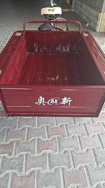 stels navigator 930: Yükdaşıma üçtəkərli velosiped – Aoxin/AXP - Rəng: tünd bordo (korpus — 2