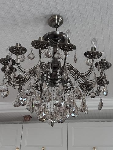Çılçıraq, 10 və daha çox lampa, Metal