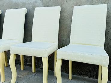 Ev və bağ: Qonaq otağı üçün, İşlənmiş, Qatlanmayan, rəng - Ağ Stul — 6