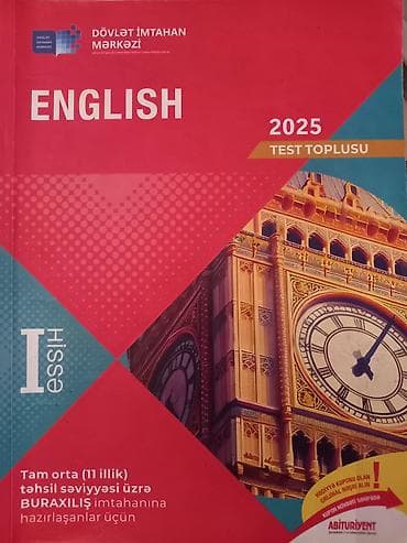 Məhsul: Test topluları dəsti Tərkib: - “English 2025 Test Toplusu” –