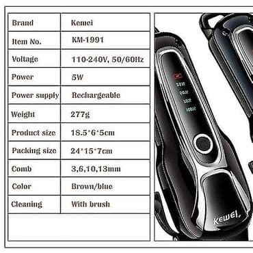 подготовка к орт индивидуально: Kemei 1991 Heyvan qırxmaq üçün maşınka Çatdırılma var Ətraflı məlumat — 3