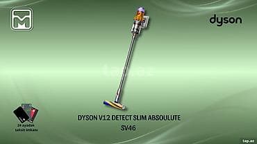 Dyson V12 Detect Slim Absolute (SV46) simsiz tozsoran - Yüngül və