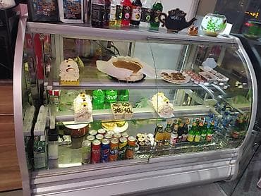 Şirniyyat və içkilər vitrin soyuducusu – kafelər, qənnadı sexləri və