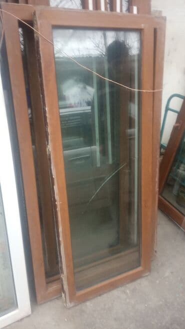 sumqayit plastik qapi pencere: İşlənmiş İkiqat şüşə paketi Plastik pəncərə, Еni: 80 sm, Uzunluğu: 156 sm — 18