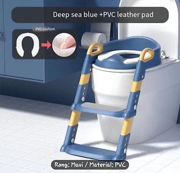 Uşaq tualet təlimi üçün qatlanan nərdivanlı oturacaq. Baha alınıb,az
